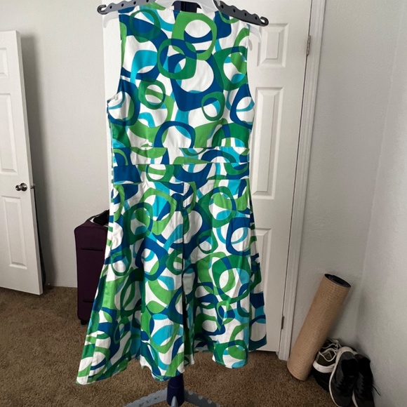 Spense Mid Length Multi Color Dress Size 10 - Picture 2 of 11
